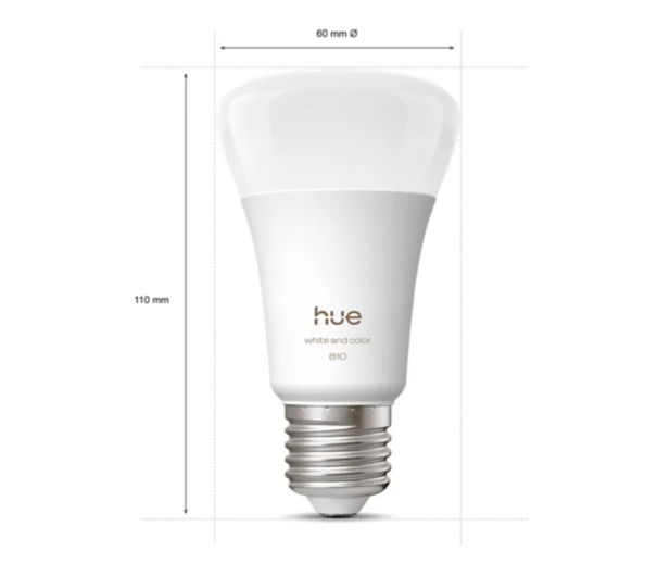 Philips Hue Inteligentna żarówka White Color Ambiance A60 E27 - 810lm (2 - 1490235 - zdjęcie 4